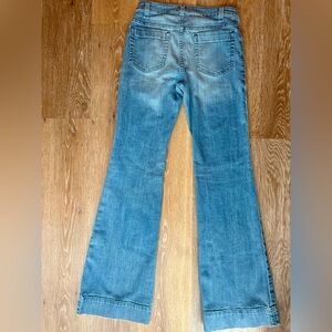 Michael Kors High Rise/High-Waisted Denim Flare Jean Pants